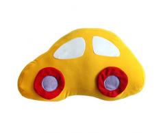 Thedecofactory 377004 Coussin, Polyester, Jaune, 20 x 40 x 3 cm