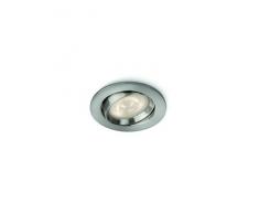 Philips myLiving warmglow Spot LED encastrable Spot, 1 x 4,5 W LED, installation facile, Start instantané â Nickel