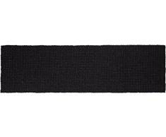 myfelt Nero Chemin de Table, Laine Vierge, Noir, 40 x 140 x 1,5 cm