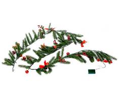 Best Season SA158 Guirlande lumineuse de sapin à LED Plastique, Vert, 270.0 x 18.0 x 8.0 cm