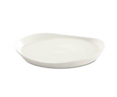 BergHOFF 3700428 Set de 4 Assiettes Ronde Porcelaine vernie Blanc 28 cm