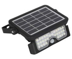 Kobi Projecteur dextérieur 5 W avec panneau solaire intégré MHC, noir