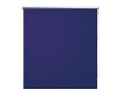 Helloshop26 Store Enrouleur Occultant Fenêtre Rideau Pare-Vue Volet Roulant, Plastique, Bleu, 100x50x175 cm