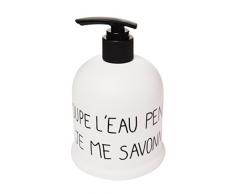 Opportunity 21R15000001 Typo Distributeur DE Savon, Plastique, Blanc, 10 x 10 x 16 cm