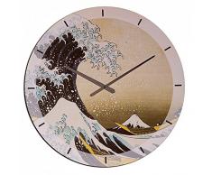 Artopweb EC35031 Pendule Murale, Bois, Multicolore, 60 x 0,5 x 60 cm