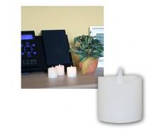 Star Lot de 3 bougies LED couleur : blanc 6 x 5 cm, piles incluses boîte à fenêtre avec,