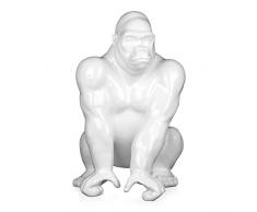 World Art Orangutan grand Sculpture En Résine, Multicolore, 55x43x36 Cm