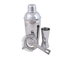 6E Avenue Inoxydable Voler de Barres de Cocktail Shaker, Argent