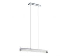 Eglo Lampe suspension LED trevelo/satiné/Chromé/transparent/fils 93525 E
