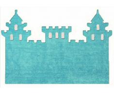 Aratextil céleste Château de Tapis, Coton, Bleu, 120 x 160 x 30 cm