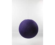 Cotton Ball Lights Lampe suspension 41Â cm, coton, violet