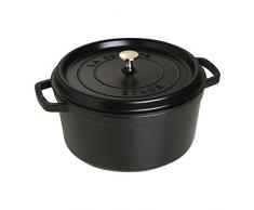 Staub 1102825 Cocotte Ronde 7 QT - Noir (Matt) 28 cm