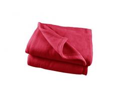 POYET MOTTE POLEX Couverture polaire Polyester Fraise 180 x 220 cm