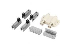 Sourcingmap Armoire penderie Meuble Porte Verre à Double tête magnétique Set