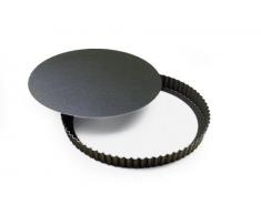 Gobel 226620 Moule à Manqué Tourtière Ronde Cannellée Haute Fond Mobile Anti-Adhérent 20 cm