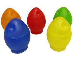 patisse 623 Cuit Oeuf Micro Forme de Coq PolypropylÃ¨ne Bleu/Jaune/Orange/Rouge/Vert/Blanc 11 x 7 x 11 cm