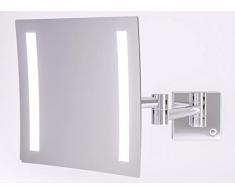 TALOS Milos Miroir Mural à LED avec grossissement 3 x 20 cm