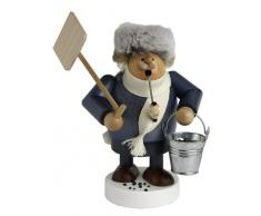 KWO Olbernhau Encens Allemand Fumeur Neige souchet - 19cm / 7 Pouces - Authentique Allemand Fumeurs Erzgebirge - K