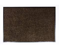 ASTRA Paillasson Proper Tex - Polyamide, Polyamide, Anthrazit/Braun, 60 x 90 x 0,9 cm