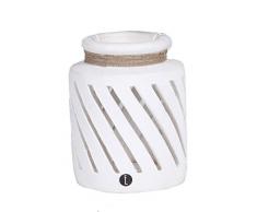 Deco&Co Décoration intérieure naturelle - PA90350 Lanterne, Terre Cuite, 19 cm