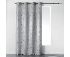 douceur dintérieur rideau a oeillets 140x260 cm polyester envolee chic jaune