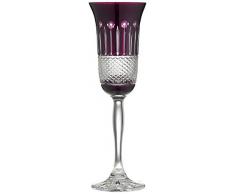 Crystaljulia 19574 Verre à Champagne Cristal Bleique Violet