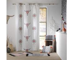 coton dintÃ©rieur rideau a oeillets 140x250 cm coton sweet tribal
