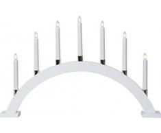 Star 219-40 Bougeoir de fenêtre, Bois, Blanc, 6.3 x 4.0 x 0.6 cm