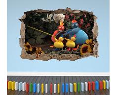 Wall Decor 247 Sticker Mural 3D Twirlywoos pour Enfants - Grand Paysage 70 cm x 50 cm