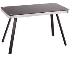 Jahnke Bureau CU Salsa 50, Verre, Noir, 60 x 120 x 76 cm14S05