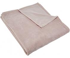 Comptoir du Linge Plaid Etoile, Polyester, Rose Pastel, 200x150 cm