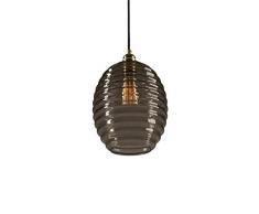 Embassy Interiors Suspension & Suspension 25 W Verre fumÃ© DorÃ© Marron