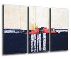 Tableau Moderne Photographique, Impression sur bois, Image dart abstrait, 97 x 62 cm, ref. 26180