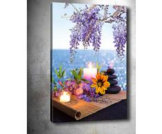 Bonamaison Peinture sur toile, multicolore, 50 x 70 cm - ConÃ§u et fabriquÃ© en Turquie