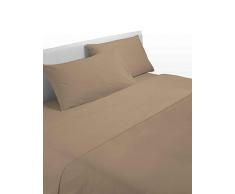 0Bed Drap de Dessus pour lit 1 Place Maxi una Piazza Maxi Taupe