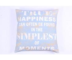 La Finesse - Housse de Coussin carrÃ©e dÃ©corative 50 x 50 cm pour la Maison en Coton pour Le Salon, Le canapÃ©, la Chambre Ã Coucher cc135 - Textile, Couleur Unique, Taille Unique