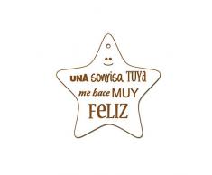 dayka Trade Sculpture et de bois, multicolore, 7.4Â x 6Â cm