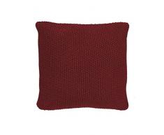 Marc OPolo Nordic Knit Coussin, 100% Coton, Red, 50 cm x 50 cm