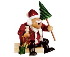 KWO Olbernhau Encens Allemand Fumeur Santa Claus - 26 cm / 10 Pouces - Authentique Allemand Fumeurs Erzgebirge - K