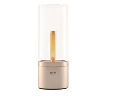 YEELIGHT Candela Lampe dambiance | Candle Light | Lampe de table | BLE Mesh | Version UE, blanc