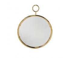 EUROCINSA Réf. 16257 Miroir Rond Arguilla, doré, 68 x 87 cm