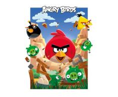 Empire Merchandising Poster 3D 610003 Jeux vidÃ©o Angry Birds Smash porcs Vert 47 x 67 cm
