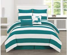 Duck River Doudou Ã Rayures Cabana Canard, Bleu Cobalt, Queen Size