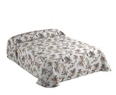 Viantala Trevi Couvre-lit 104Â boutÃ­ lit 135, Coton, Marron et Blanc.