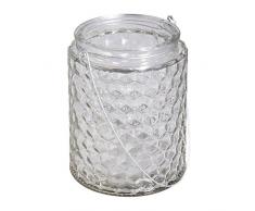 Rayher 56931000 Bocal en Verre avec Anse 11 x 11 x 13,5 cm 650 m