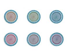 Villa dEste Home Tivoli 2422682 Set Cala SALADA dessous de plat, métal, multicolore