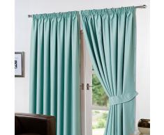 Dreamscene Rideaux occultants thermiques plissÃ©s, Aqua