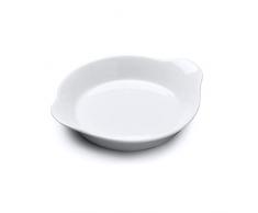 WM Bartleet & â¿Sons 1750 T440 Plat à gratin rond traditionnel en porcelaine Blanc 15 cm