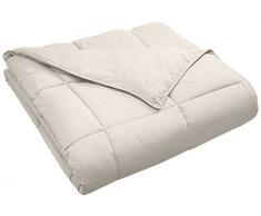 Doudou Classique Toutes Saisons Duvet Alternative supÃ©rieure avec Cassettes BoÃ®te Construction, Ivoire, King