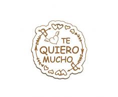 dayka Trade Sculpture et de bois, multicolore, 6Â x 6Â cm